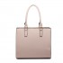 LT1650 - Miss Lulu Textured Leather Look Square Pocket Shoulder Handbag Beige LT1650 - Miss Lulu Textured Leather Look Square Pocket Shoulder Handbag Beige